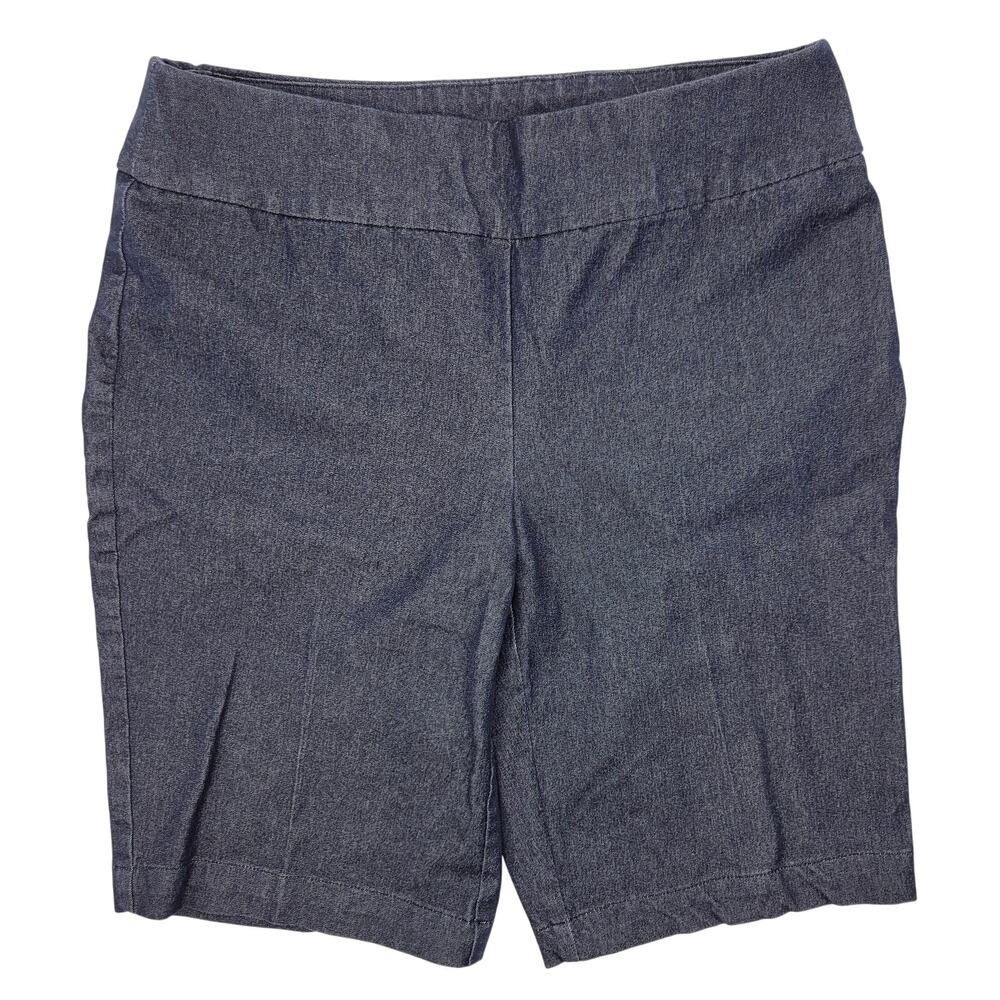 Chico's Bermuda Shorts Women's 00, XS Short So Slimming Pull On Vacation Travel